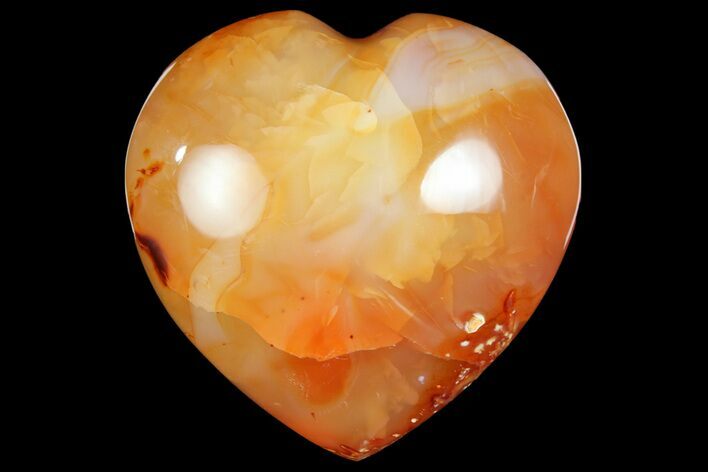 Colorful Carnelian Agate Heart #167352